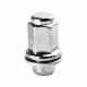 M12x1.5x47.5 HEX 21mm Flat Wheel nut