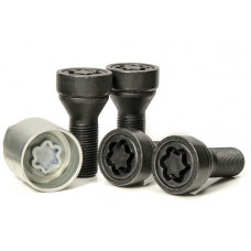 M14 x 1.25 x 26 mm black locking bolts