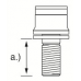 M12x1.25x34.5 mm HEX 17 FLAT wheel locking bolt set