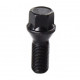 M14x1.25x27.6 hex17 BLACK WHEEL BOLT ( BMW )