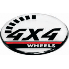 4x4 3D wheel cap stickers