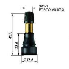 Tubeless tire valve minibus TR600