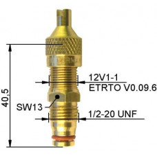 EM valve 41 mm (straight)