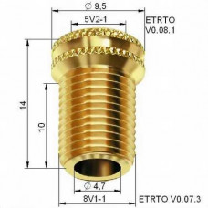 Velo valve adapter (with sealing ring)