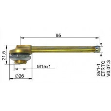 Truck tubeless valve Ø 16 x 95 mm