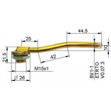 Truck tubeless valve Ø 16 x 110 mm