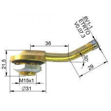 Truck tubeless valve Ø 20,5 x 65 mm