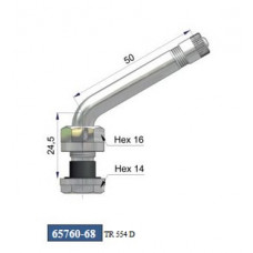 Valve for Alcoa wheels Ø 9,7 x 59 mm (curved)