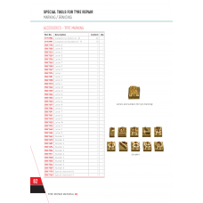 Letter for numbering press  